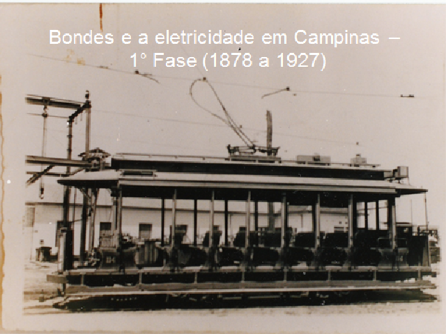 Segundo bonde a chegar em Campinas no ano de 1912, fabricante J.G.Brill, denominado Carro 114.