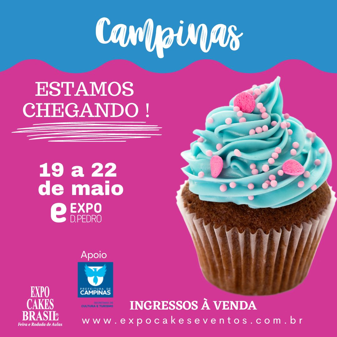 Campinas recebe Expo Cakes Brasil de 19 a 22 de maio